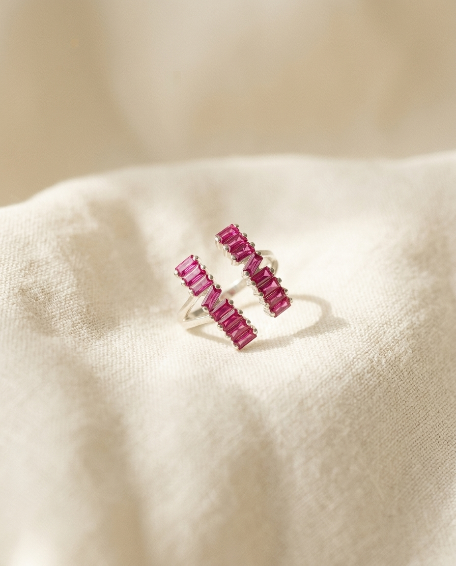 Anillo Cubic Rosa