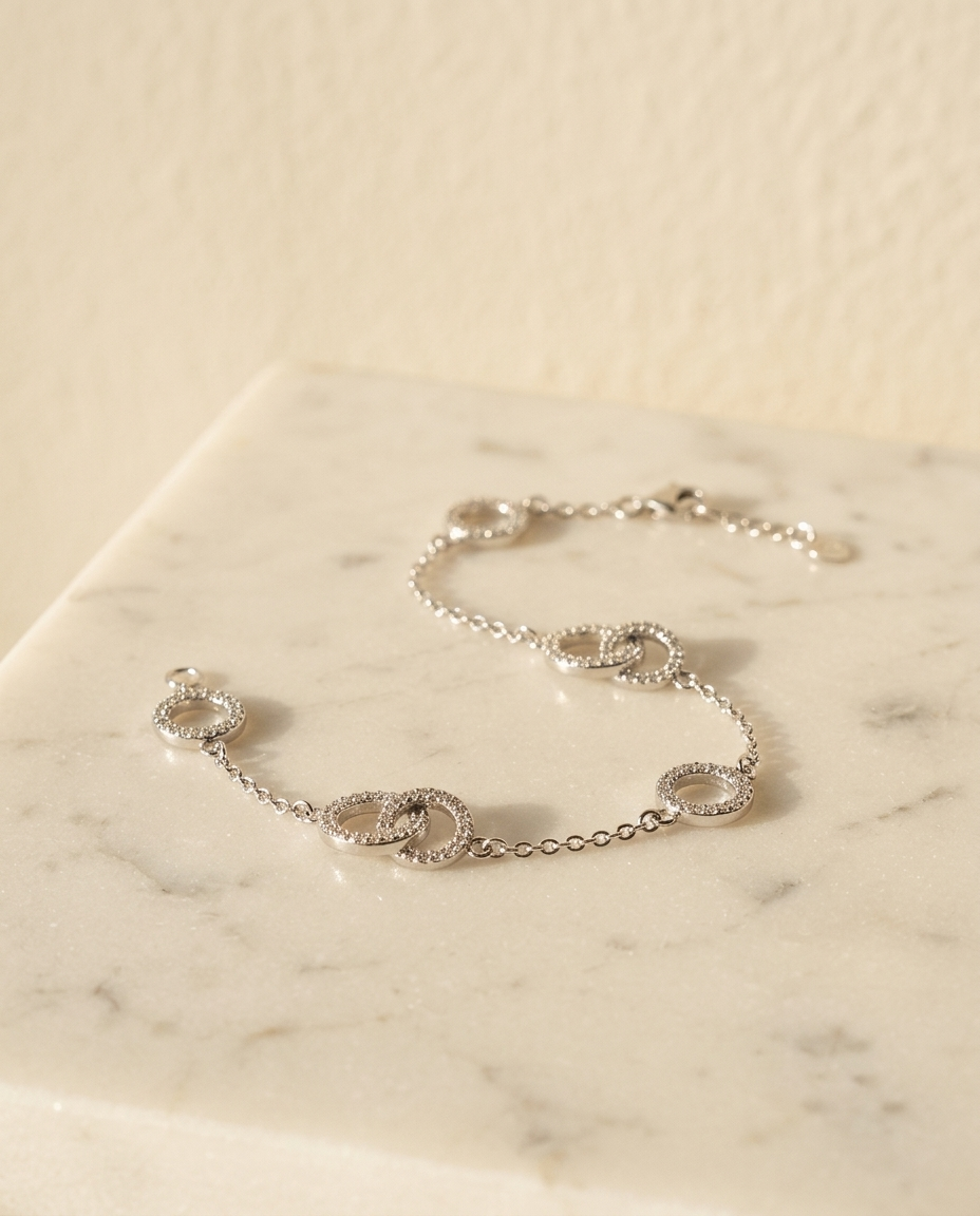 Pulsera doble circulo
