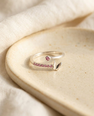 Anillo Mini Mariposa Rosa