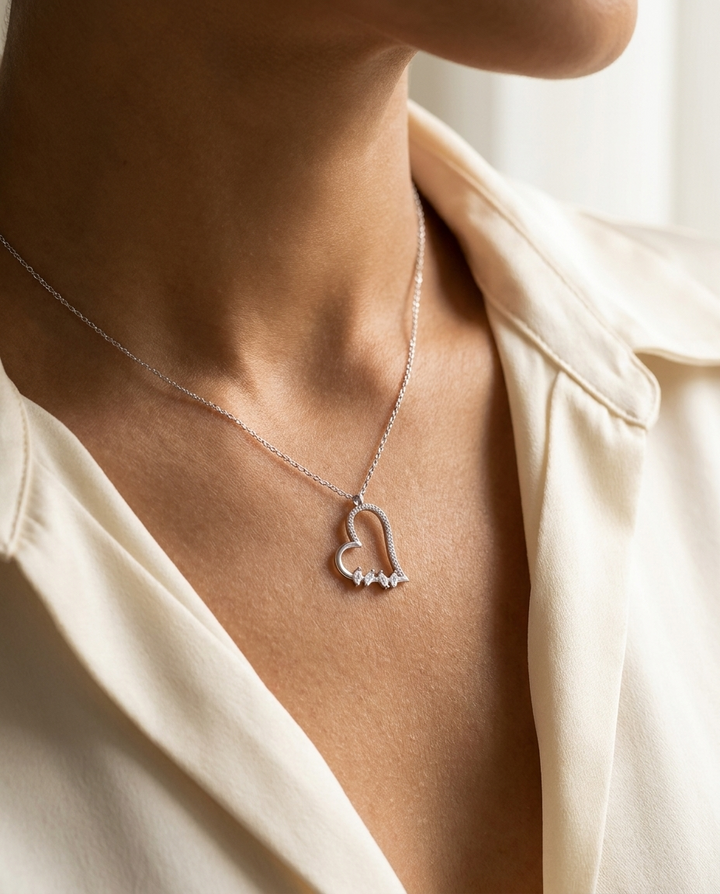 Collar Corazón Cubics