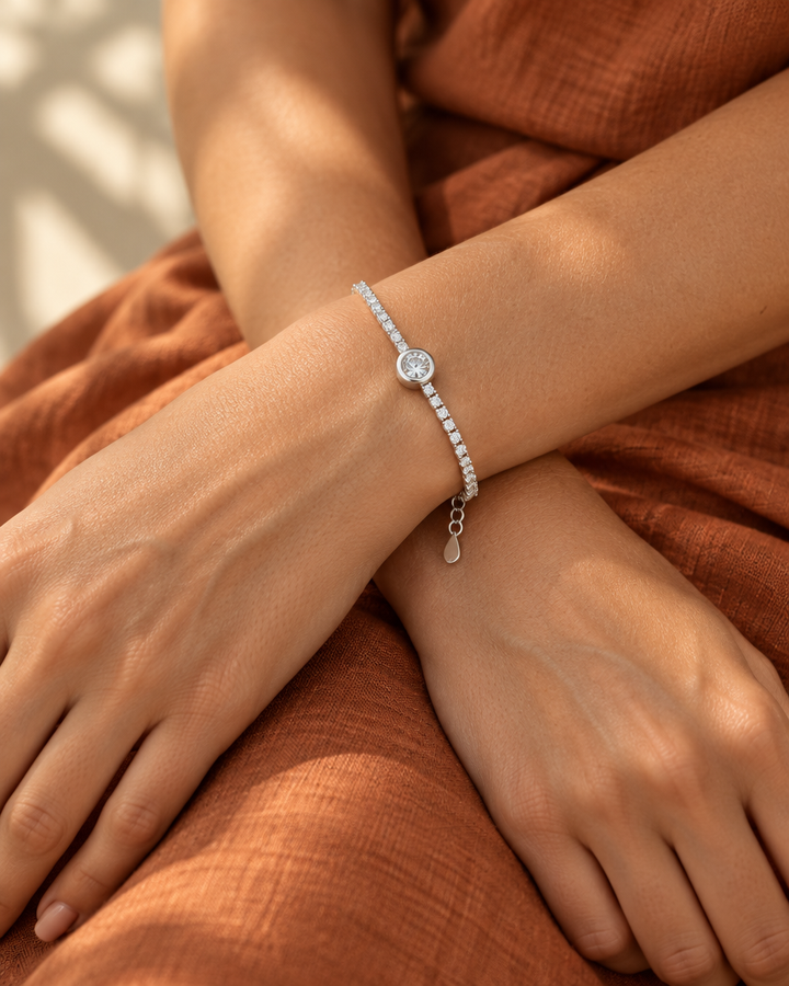 Pulsera Tenis Punto de Luz